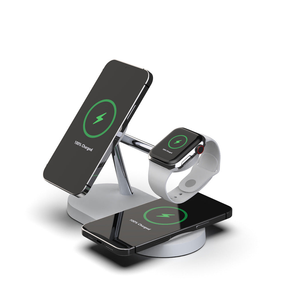 5-in-1 Magnetic Wireless Charger Stand for Phone & Watch