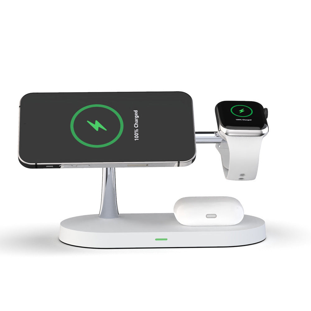 5-in-1 Magnetic Wireless Charger Stand for Phone & Watch