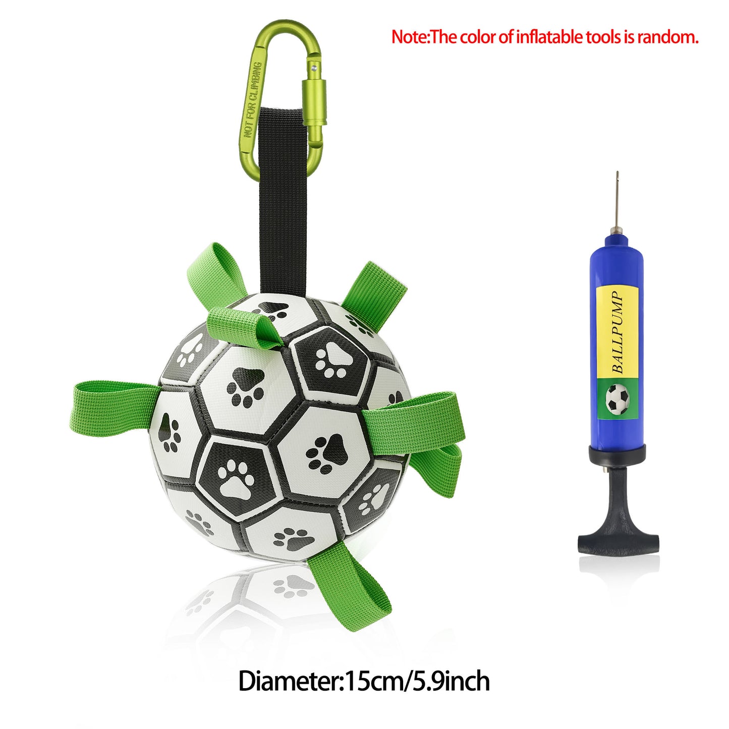Interactive Dog Soccer Ball Toy for Training and Outdoor Play