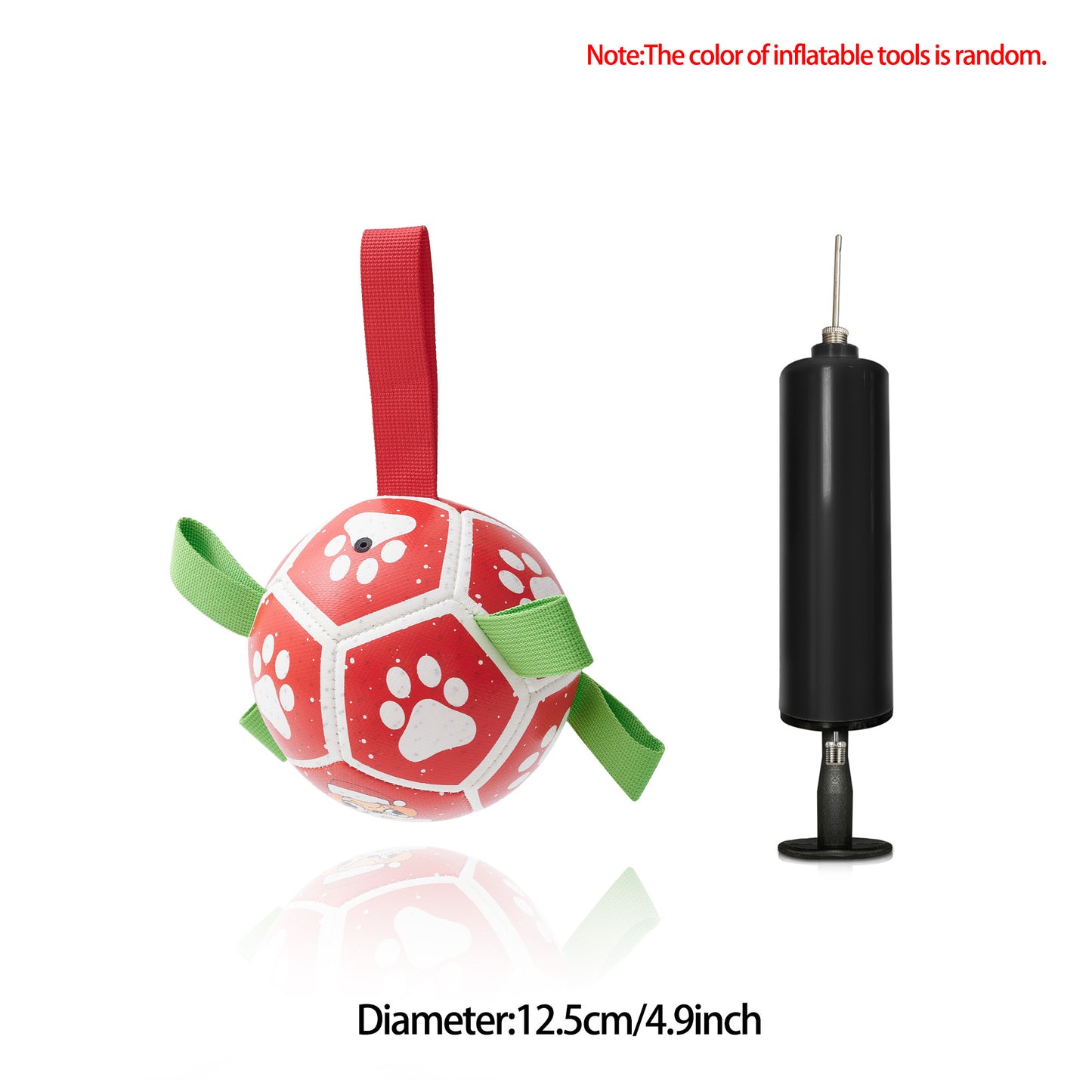 Interactive Dog Soccer Ball Toy for Training and Outdoor Play