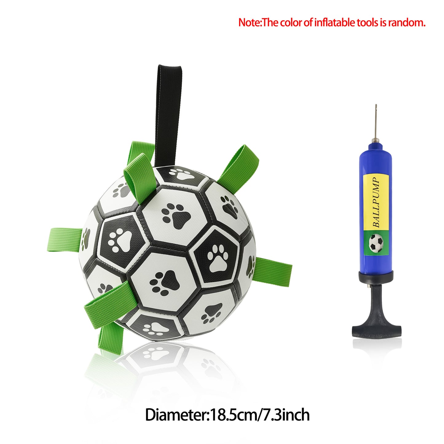 Interactive Dog Soccer Ball Toy for Training and Outdoor Play