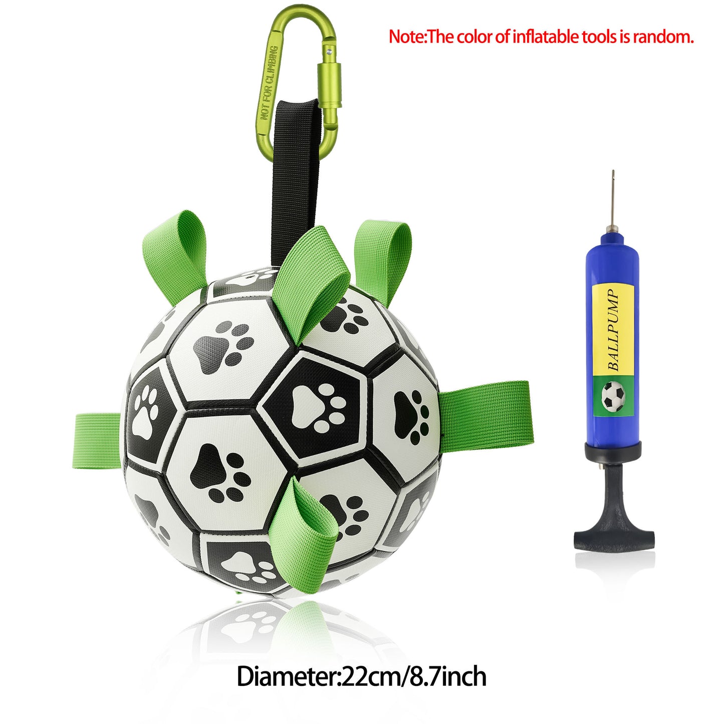 Interactive Dog Soccer Ball Toy for Training and Outdoor Play