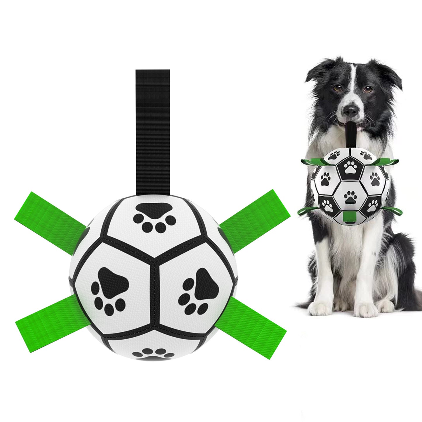 Interactive Dog Soccer Ball Toy for Training and Outdoor Play
