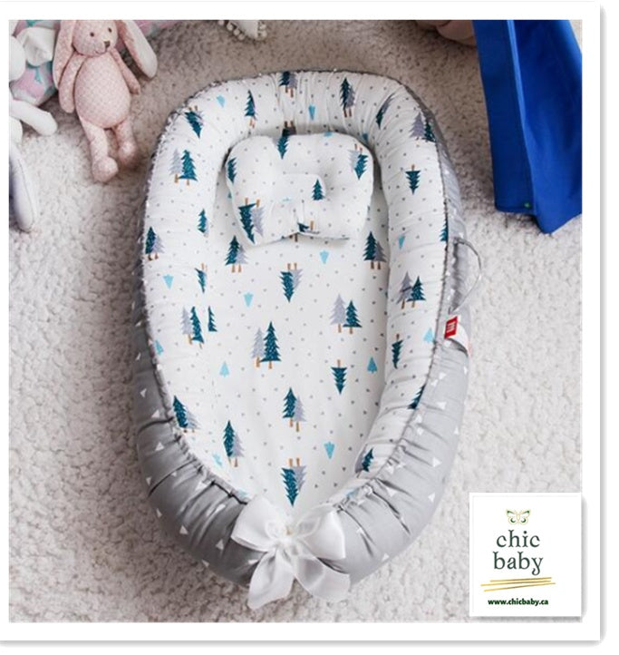 Portable Baby Travel Crib – Washable Cotton Infant Sleeping Bed