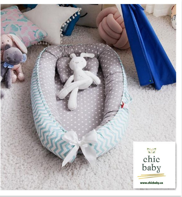 Portable Baby Travel Crib – Washable Cotton Infant Sleeping Bed