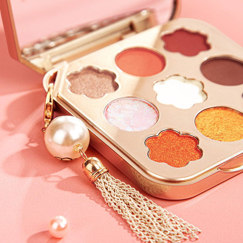 9-Color Matte Pearlescent Waterproof Diamond Eyeshadow Palette