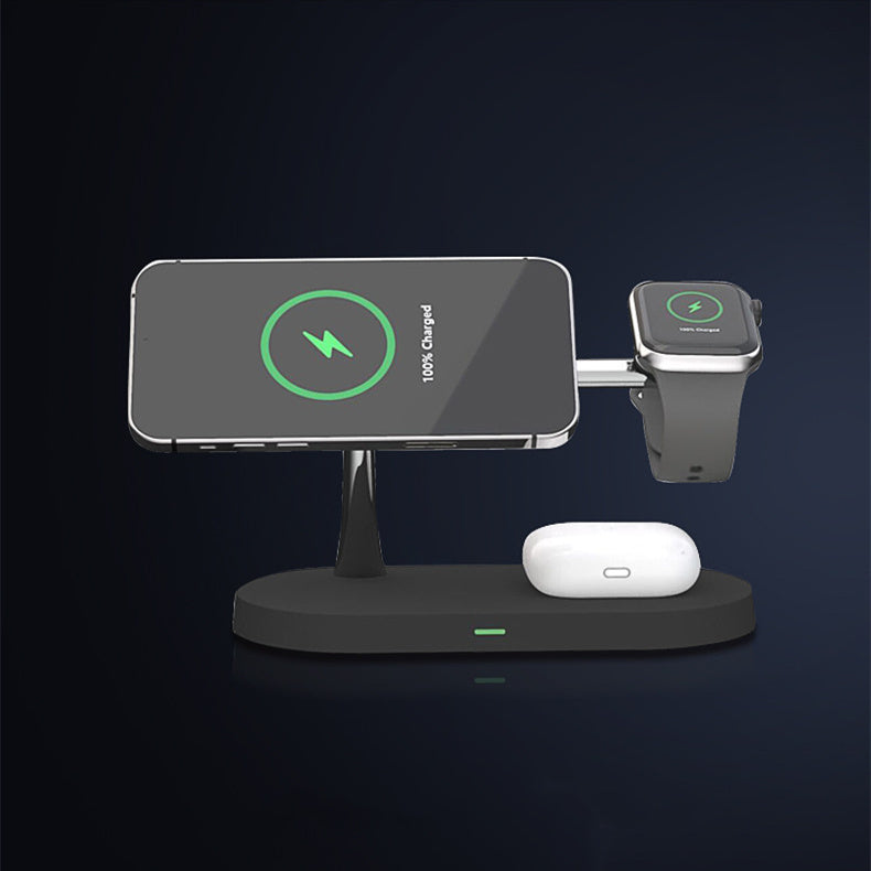5-in-1 Magnetic Wireless Charger Stand for Phone & Watch