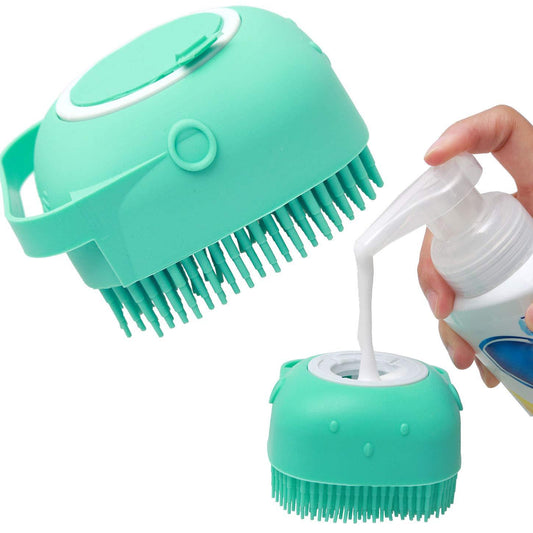 Pet Bathing Brush Silicone Grooming Comb for Dogs & Cats