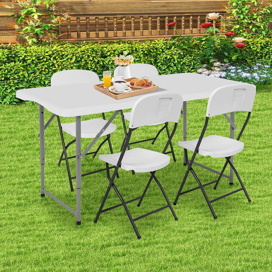 Outside folding table
