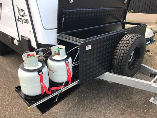 Front tool box (for gas bottles)
