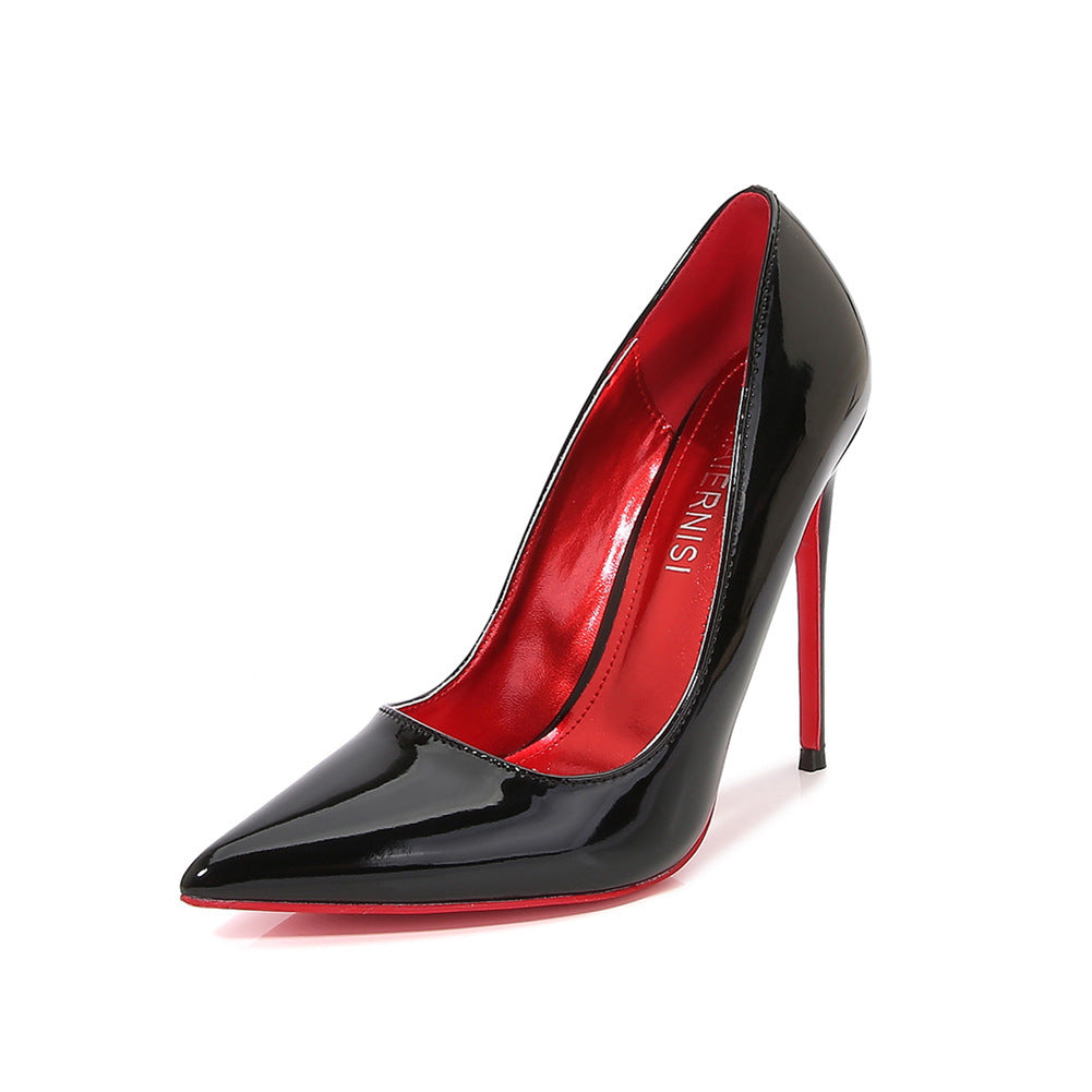 Large Size Pointed Toe 12cm Stiletto Heel High Heels