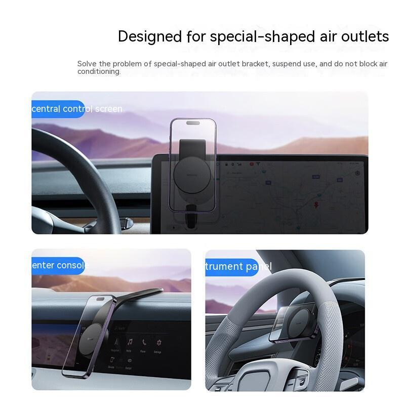 Magnetic Wireless Car Charger Mount 15W Phone Holder
